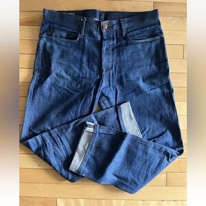 Freenote Cloth Mens Trabuco classic straight 12 oz vintage blue denim 33x31